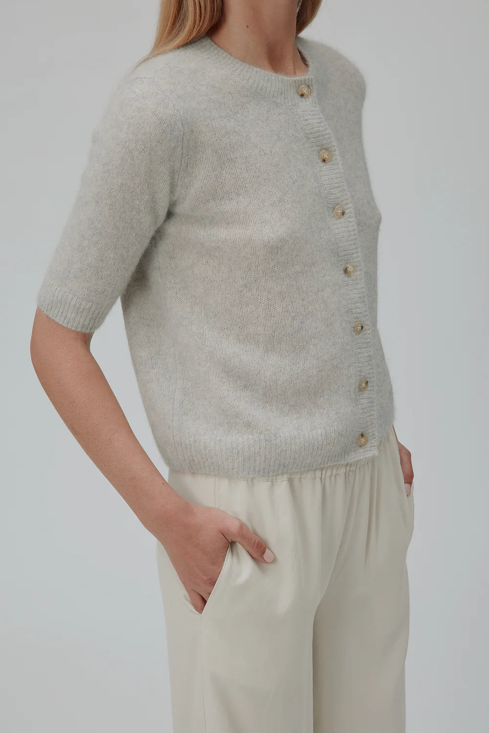 Oda Cardigan - Grey Melange