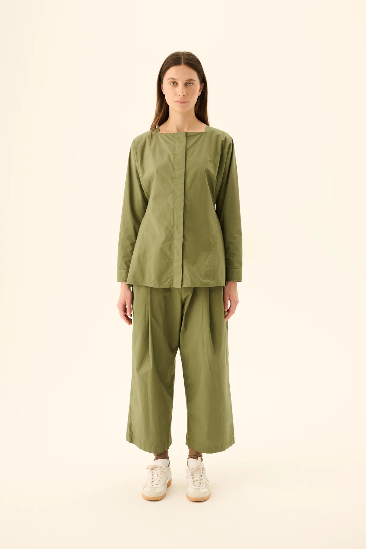 Bukser - Pia GMTD Poplin - Moss Green