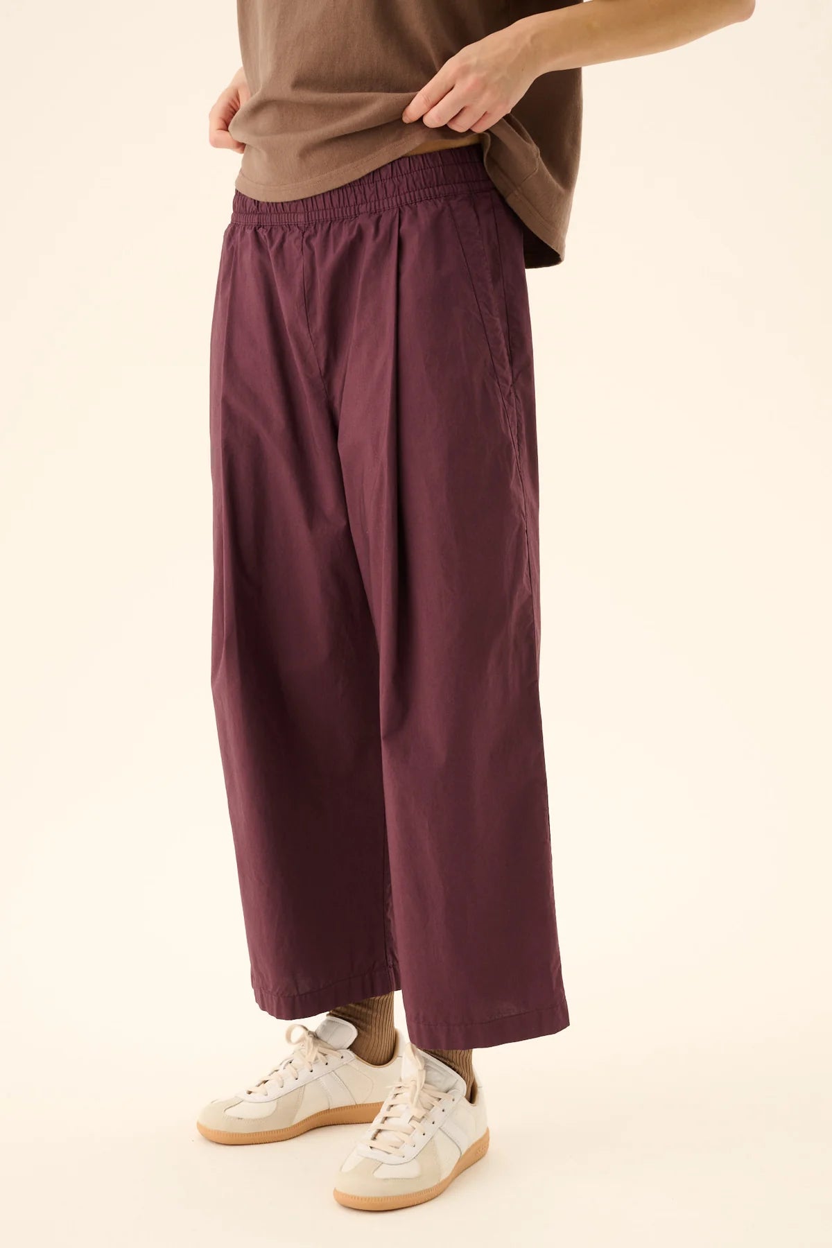 Bukser Pia GMTD Poplin- Plum Purple