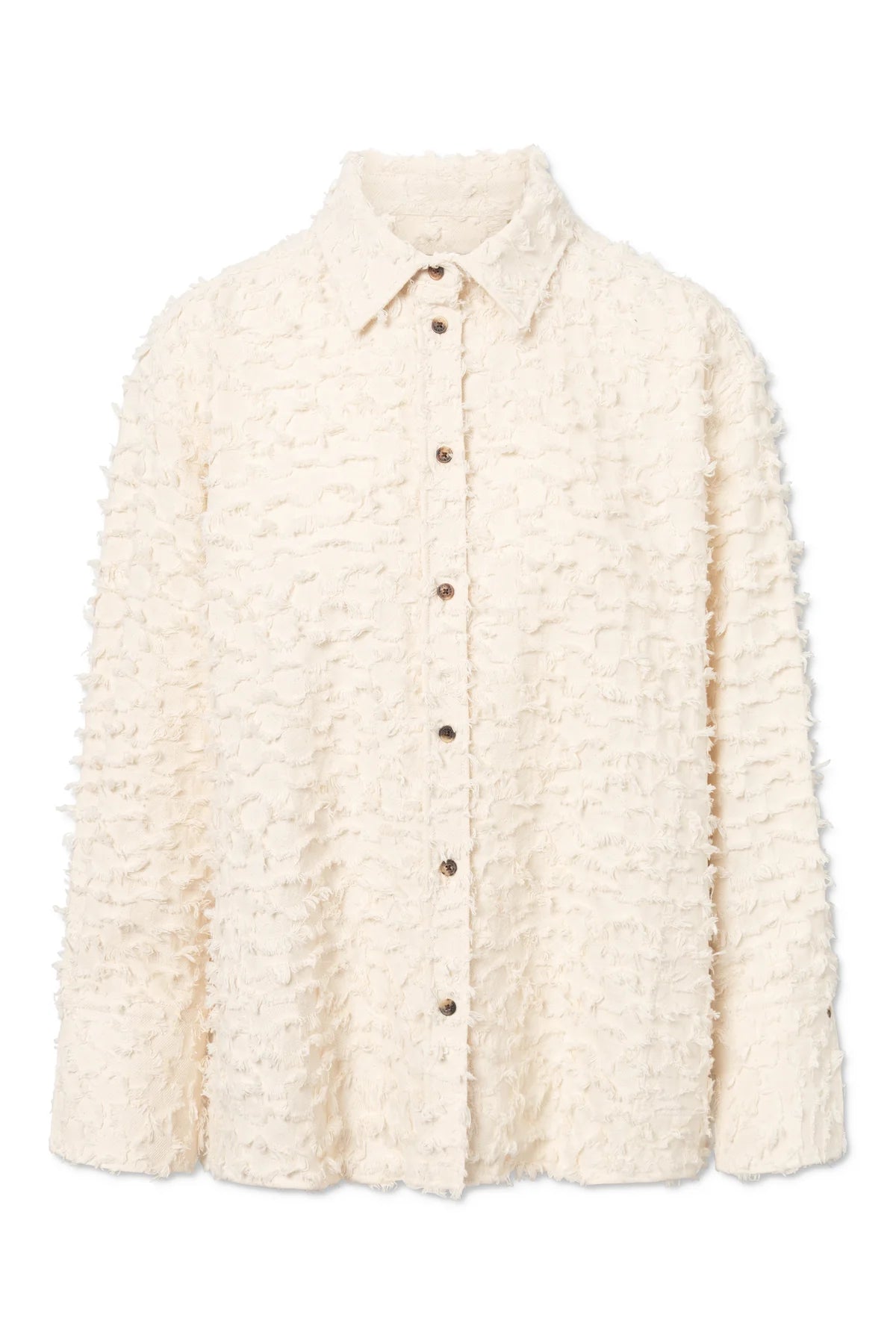 Skjorte - Seke Twill Fil De Coupe /Raw White