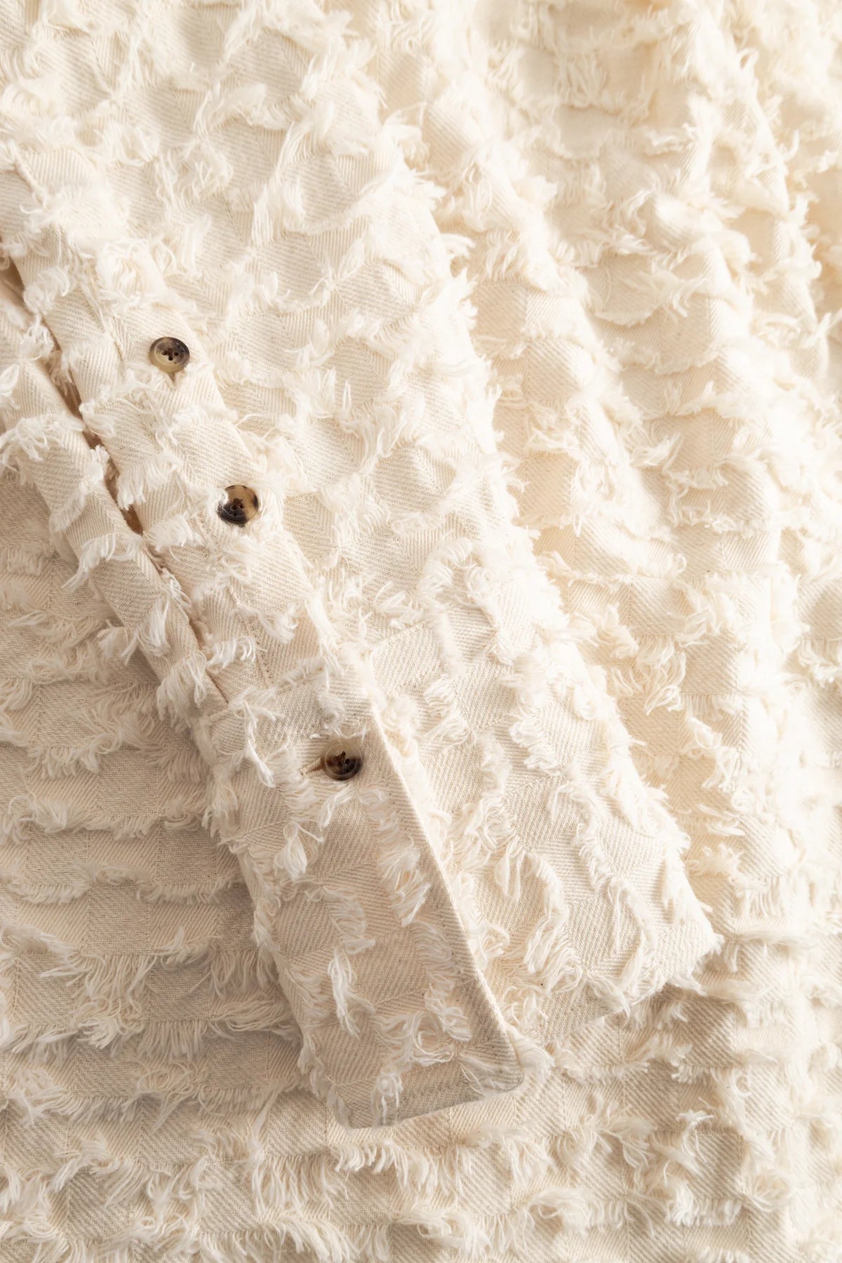 Skjorte - Seke Twill Fil De Coupe /Raw White