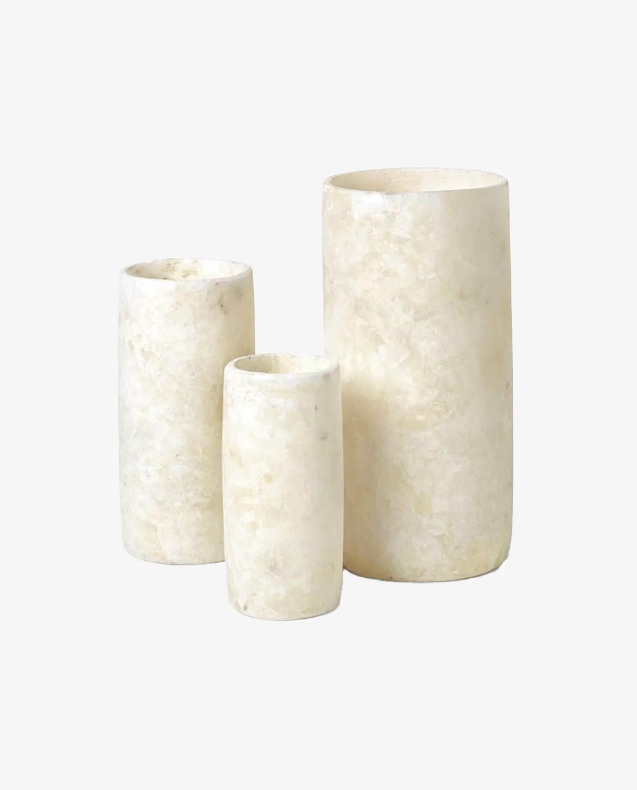 Alabast lysestage - Cylinder