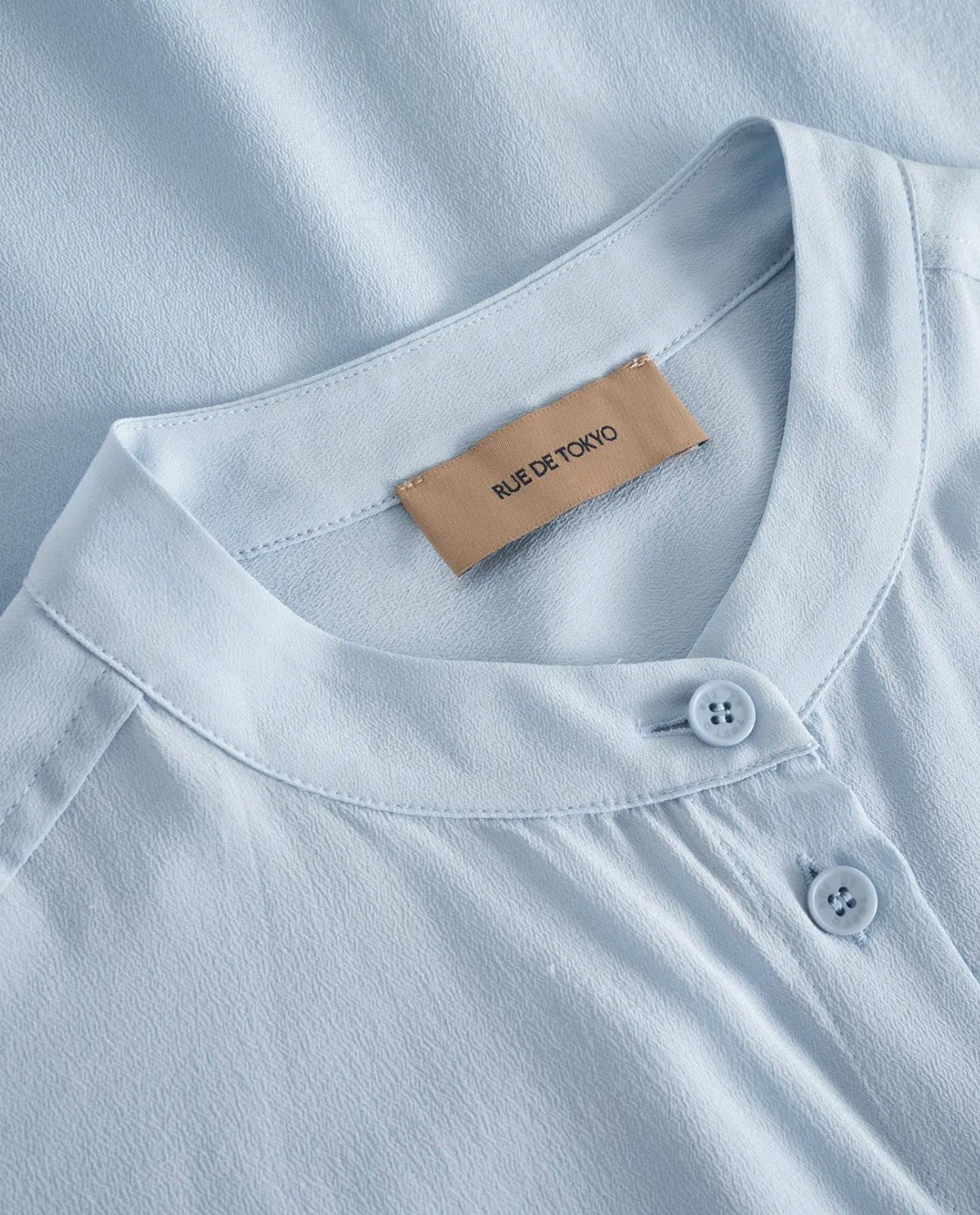 Salma Silk Shirt Light Blue