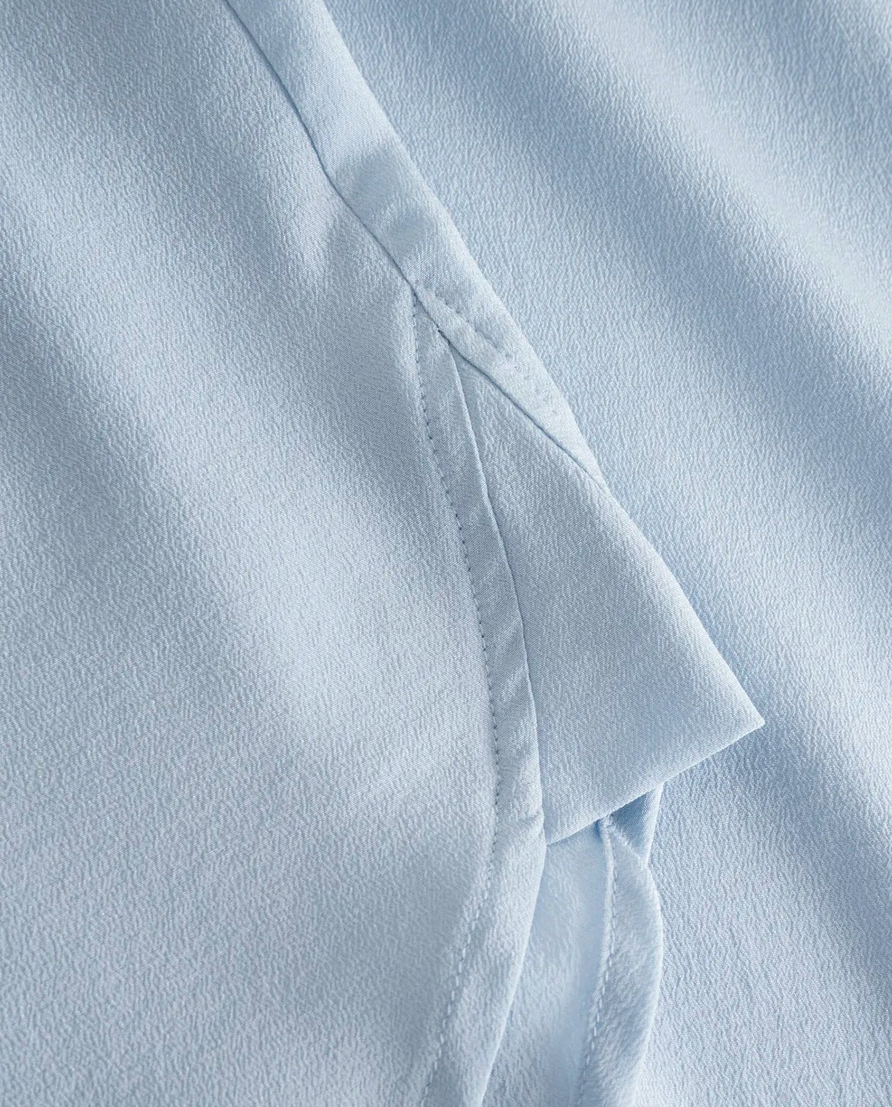 Salma Silk Shirt Light Blue