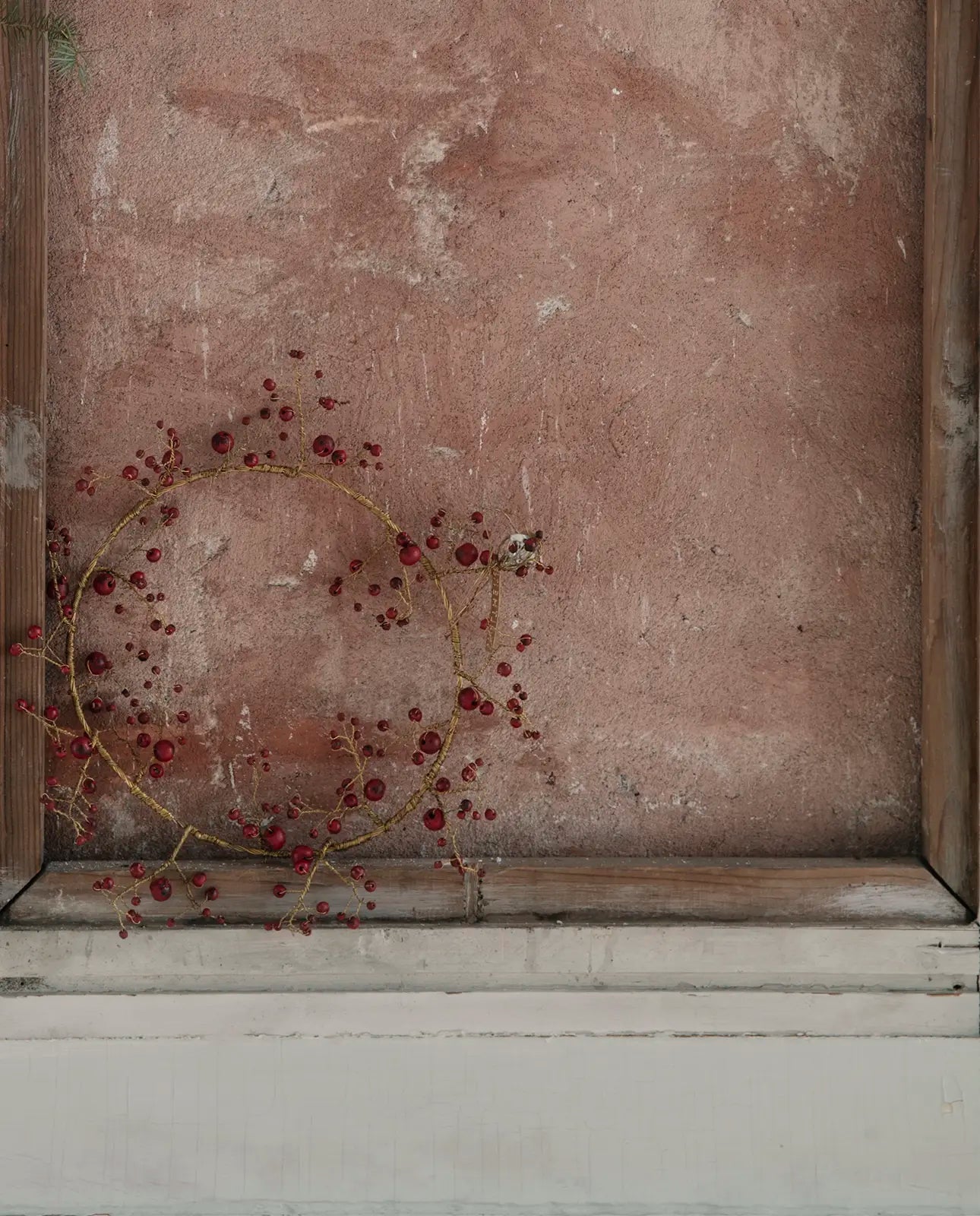 Krans med røde bær