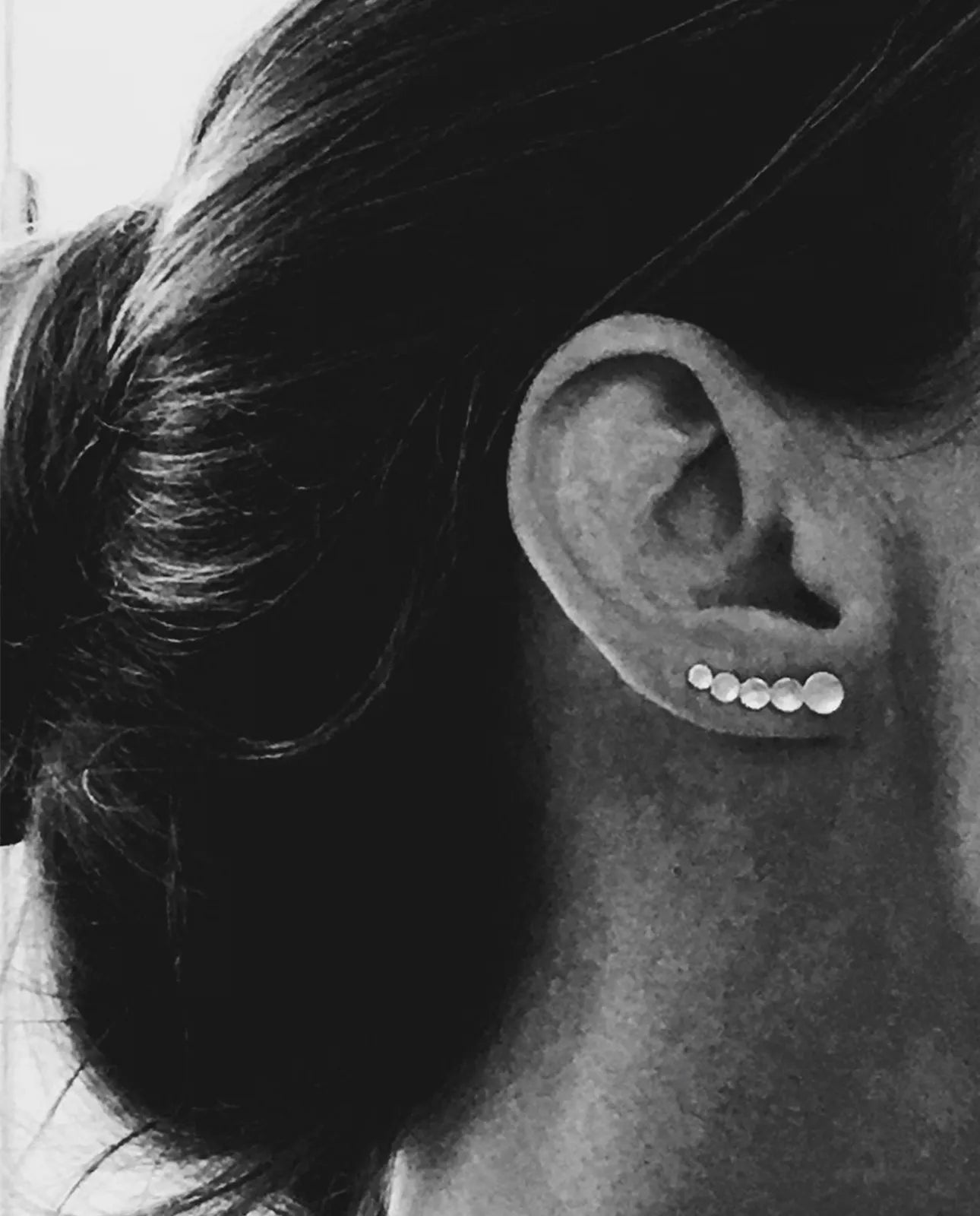 Ørering - Gold disc ear climber