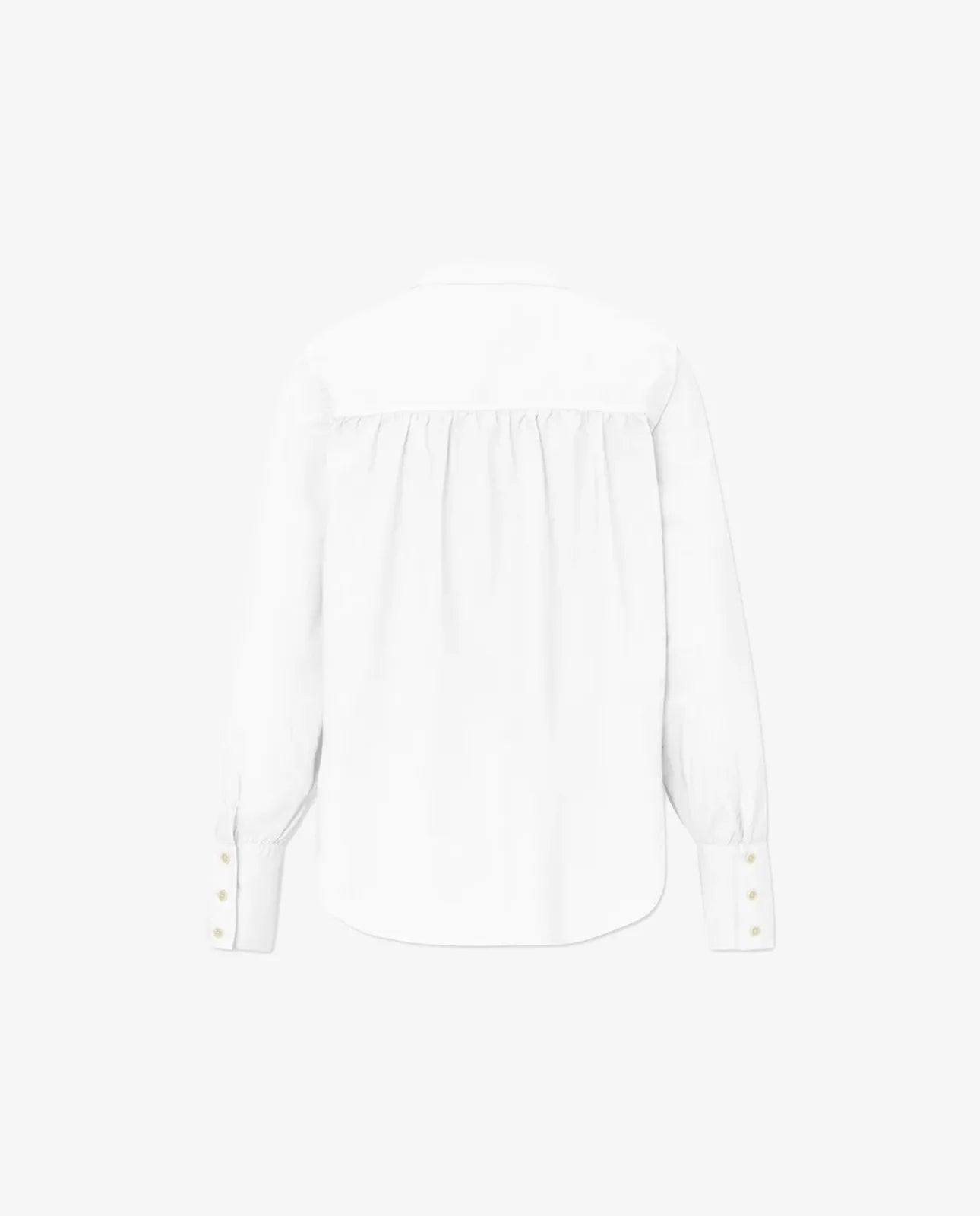 SABINE GARMENT DYED POPLIN - Hvid