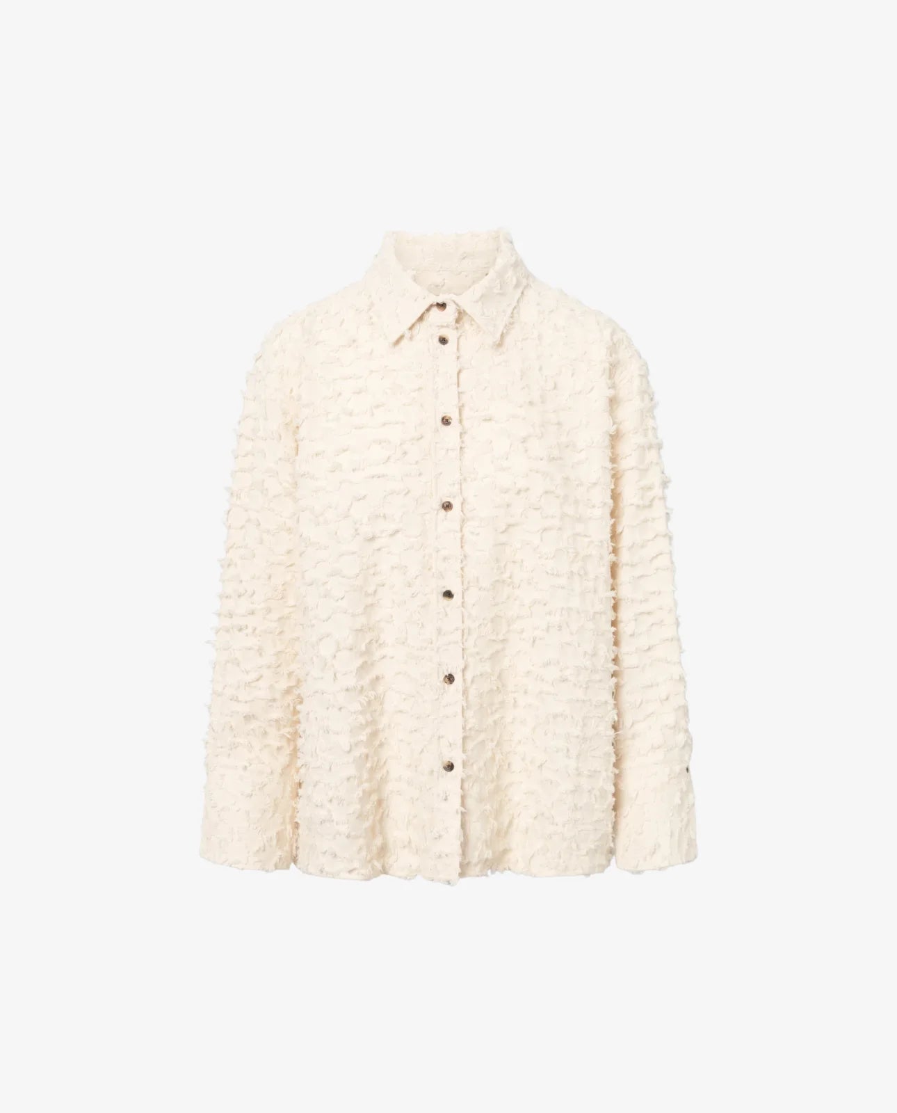 Skjorte - Seke Twill Fil De Coupe /Raw White