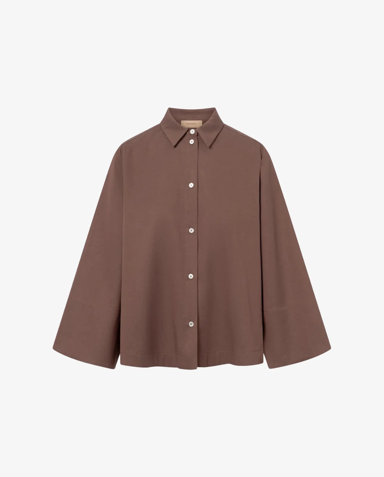 Skjorte - Shika Sandwashed CT Tencel - Faded maroon