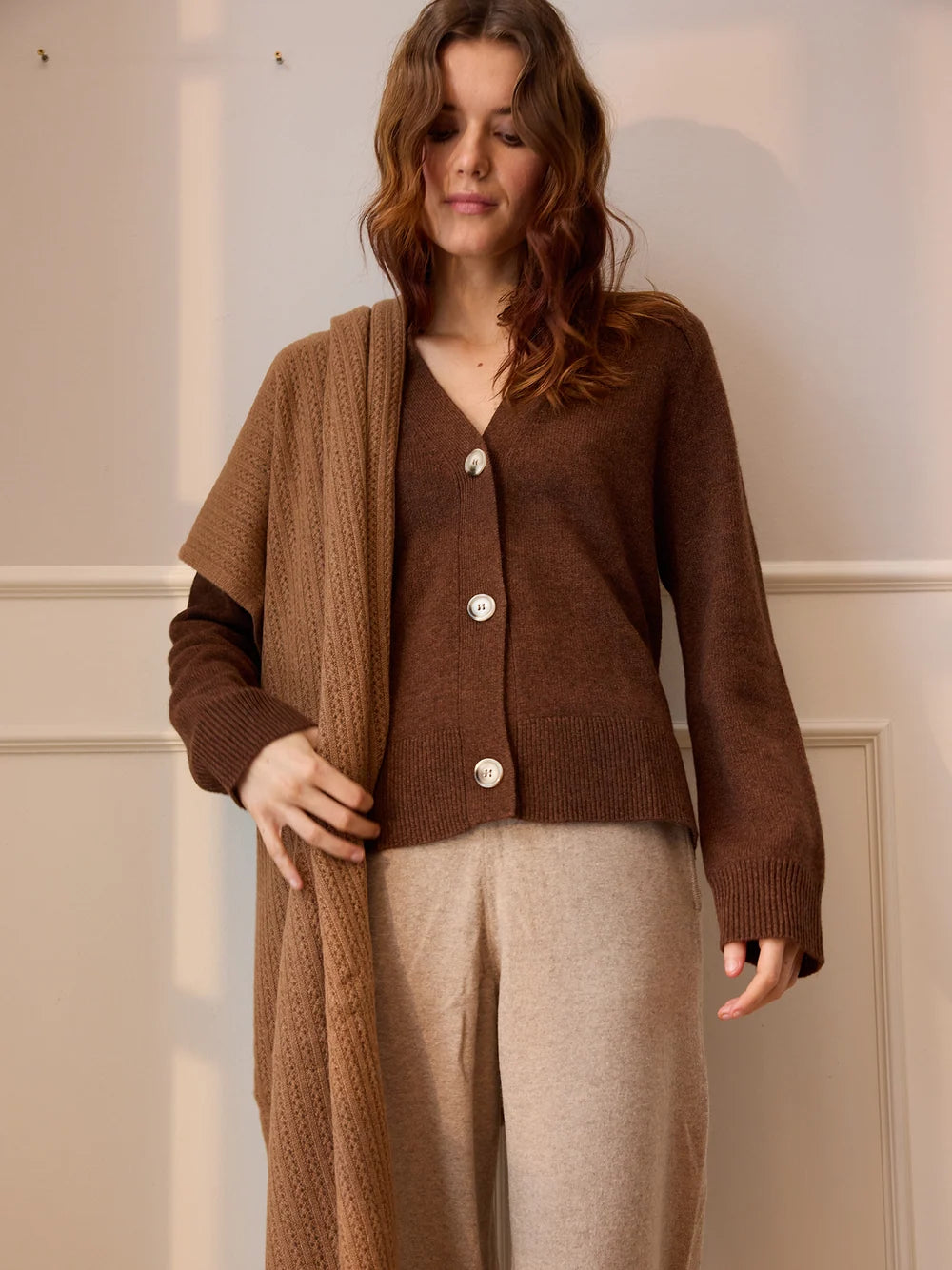 Laura Cardigan - Dark Honey
