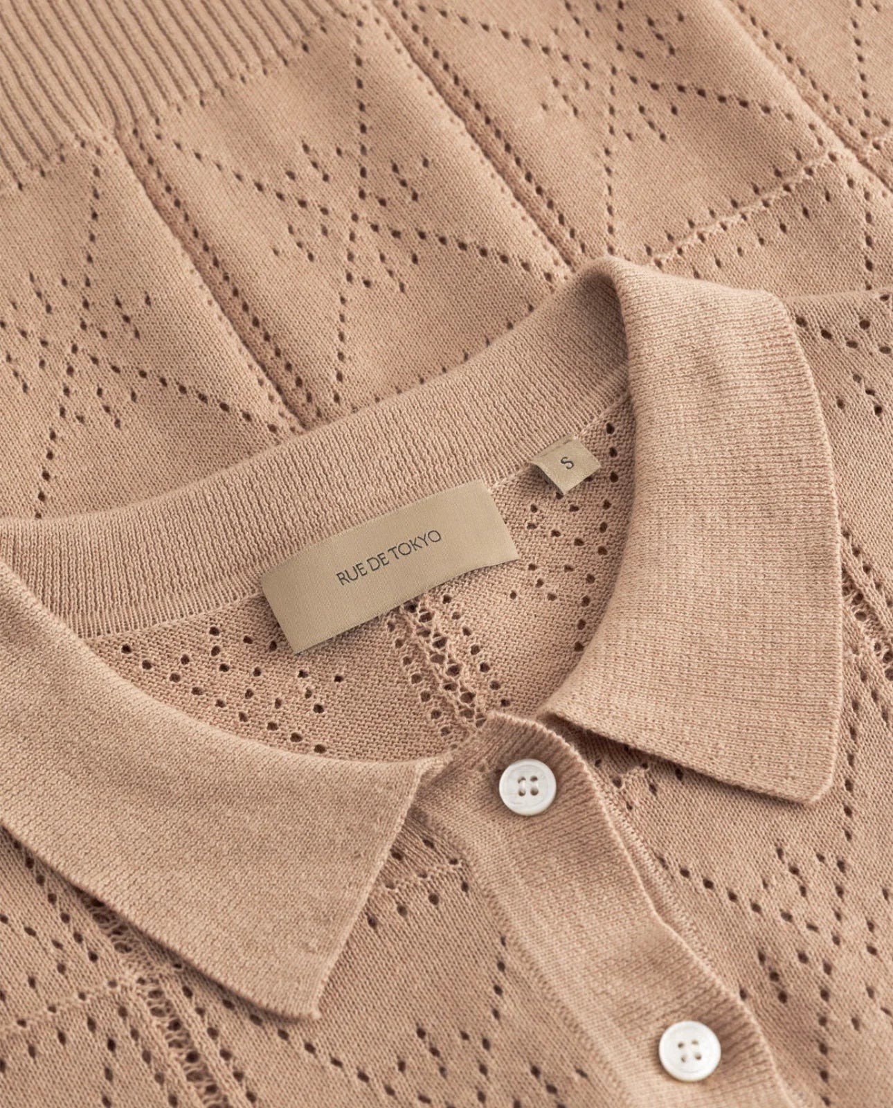 Bluse - Kuri Cotton Linen Knit - Powder Rose