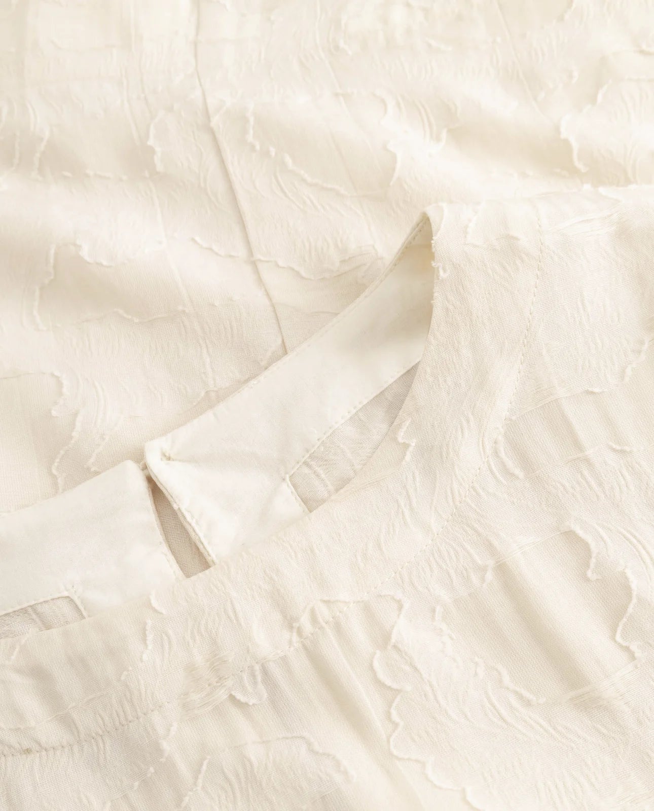 Bluse - Selin Viscose Linen Cream