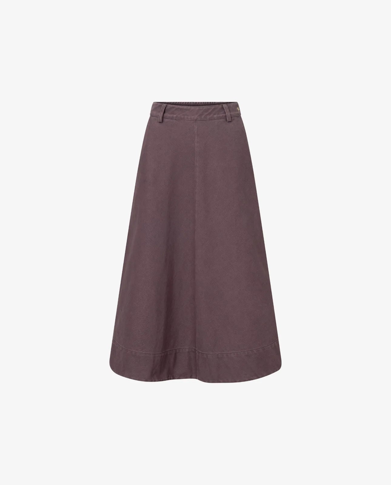 Nederdel - Pyma Faded Twill - Faded mauve