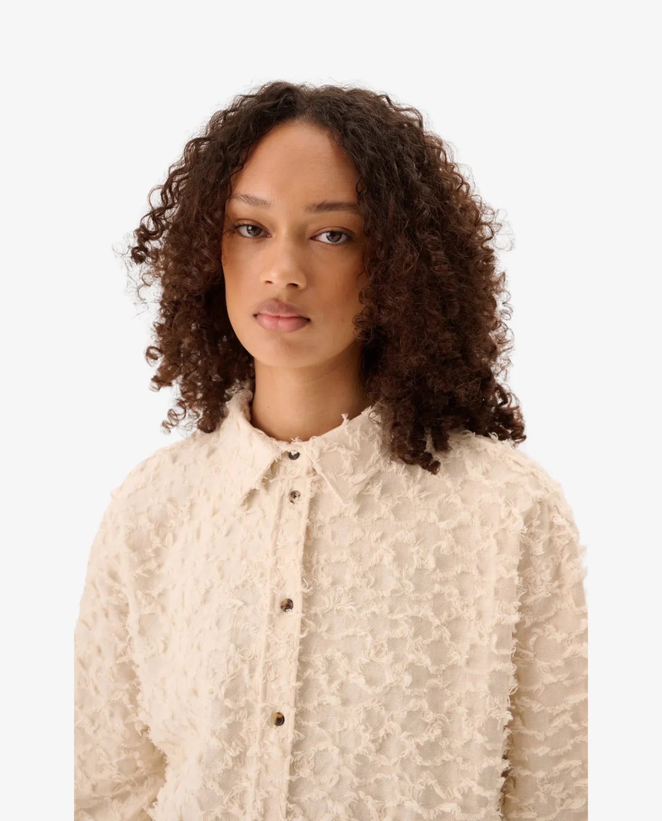 Skjorte - Seke Twill Fil De Coupe /Raw White