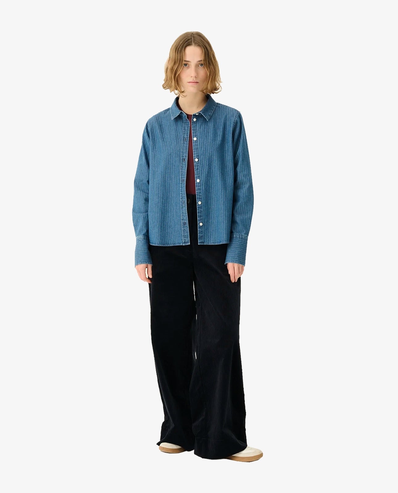 Skjorte - Sylina Striped Denim